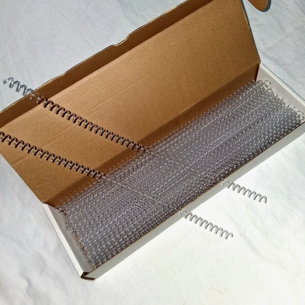 TRUBIND 6mm 1/4 Clear Plastic Coil Binding Spines 90 Count Item COIL06-CL